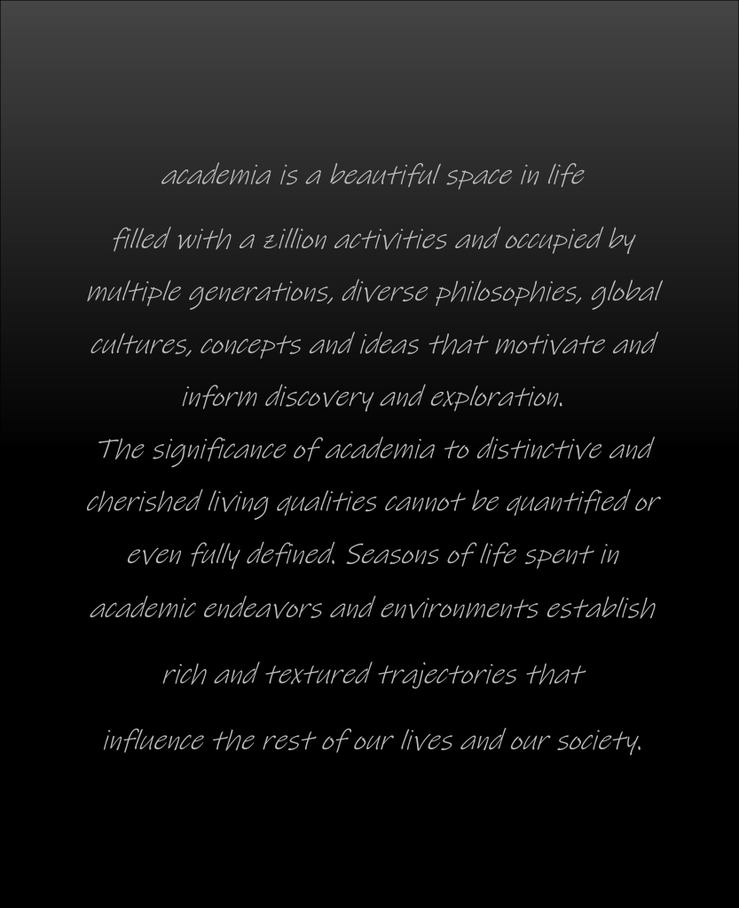 quote about academia and life quality